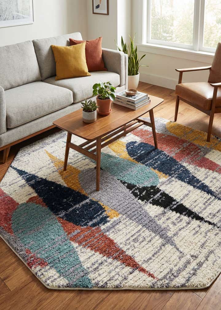 5' 3 x 5' 3 Tagine Octagon Rug