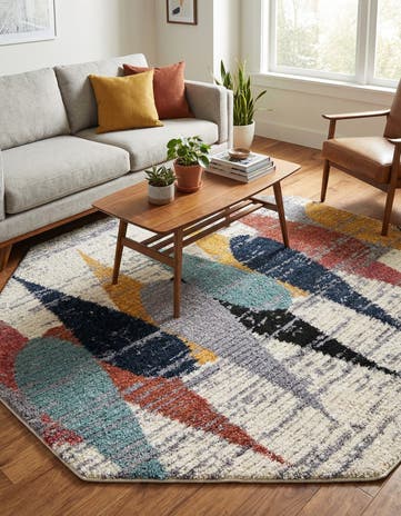 Ivory Tagine Octagon Rug