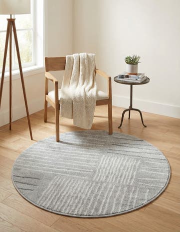 Gray Hanahan Round Rug