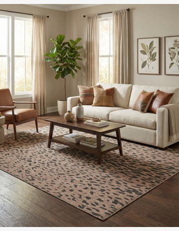 Natural Easy-Clean Safari Indoor / Outdoor Rug