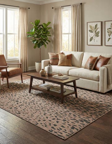 Natural Easy-Clean Safari Indoor / Outdoor Rug