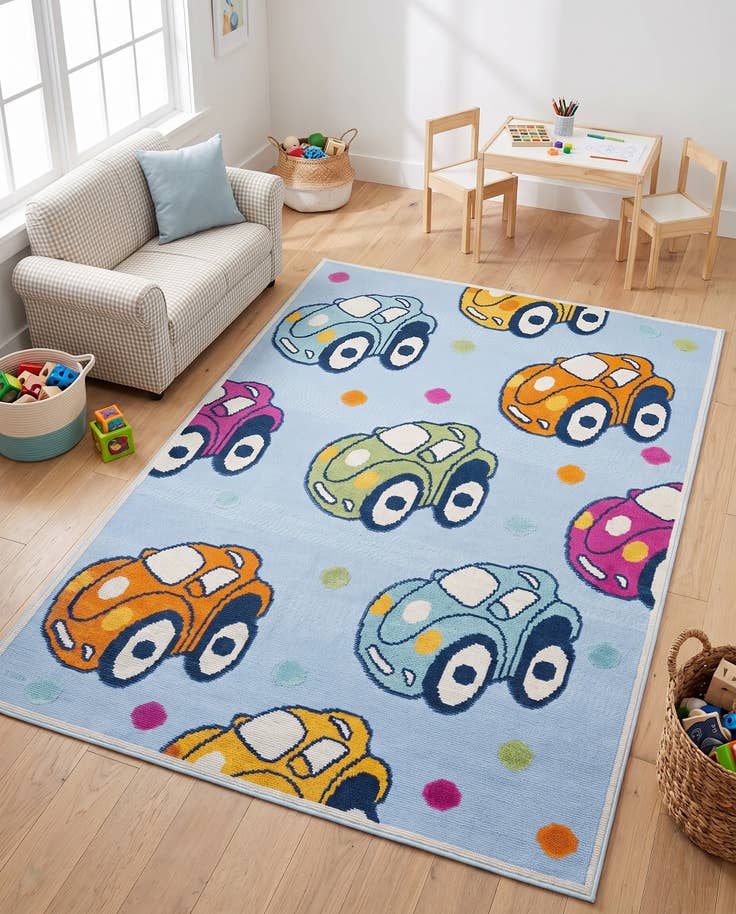 Detail image of 5' 3 x 7' 7 Easy-Clean Indoor / Outdoor Rug