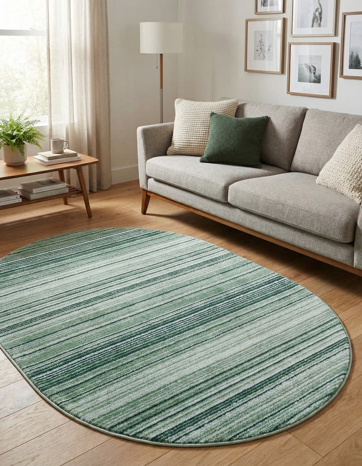 4' x 6' 3 Gemstone Oval Rug