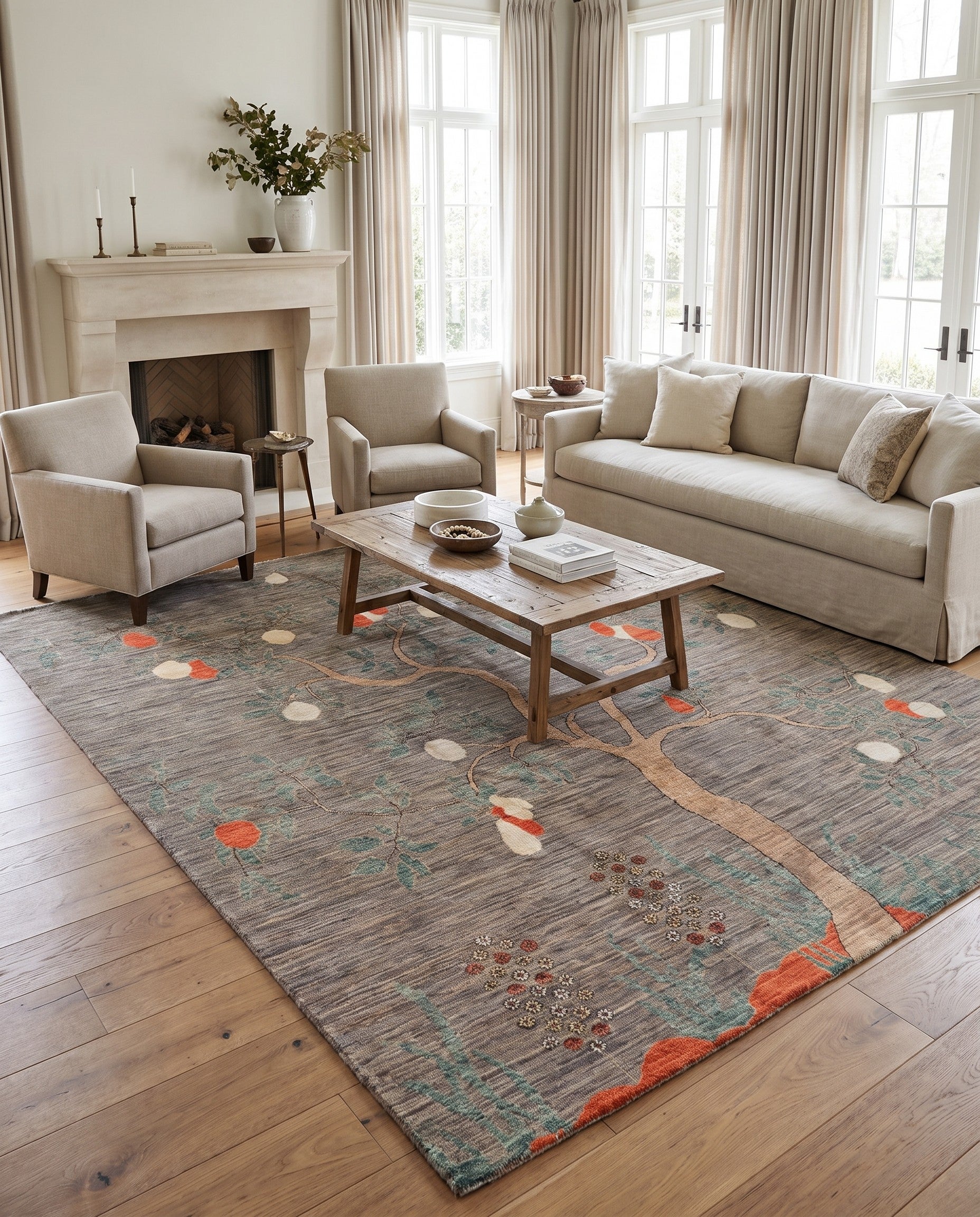8' 6 x 9' 10 Hand Knotted Ariana Ziegler Rug