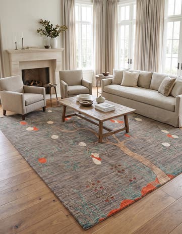 8' 6 x 9' 10 Hand Knotted Ariana Ziegler Rug