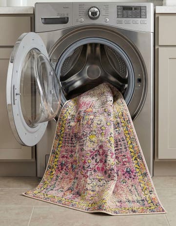 Pink Washable El Paso Rug