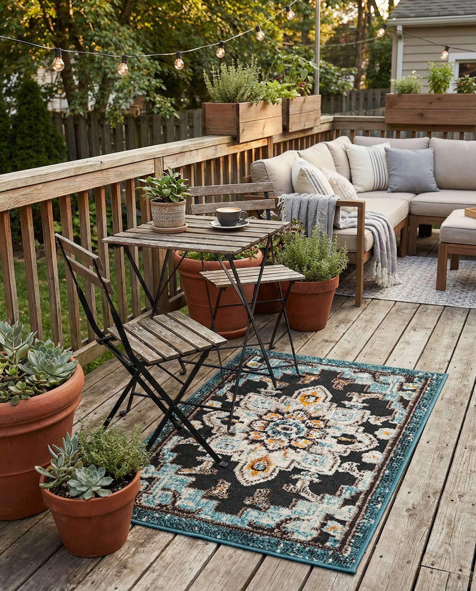 2' x 3' Easy-Clean Casablanca Indoor / Outdoor Rug