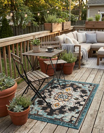 2' x 3' Easy-Clean Casablanca Indoor / Outdoor Rug