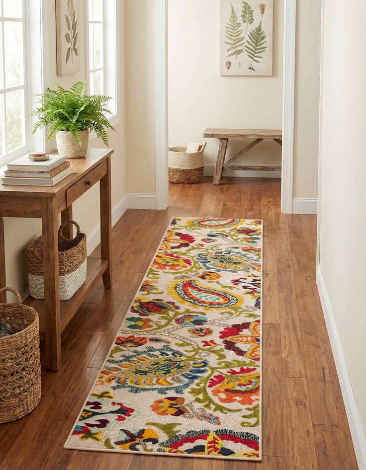 Detail image of 2' 7 x 12'  Washable Casablanca Indoor / Outdoor Runner Rug