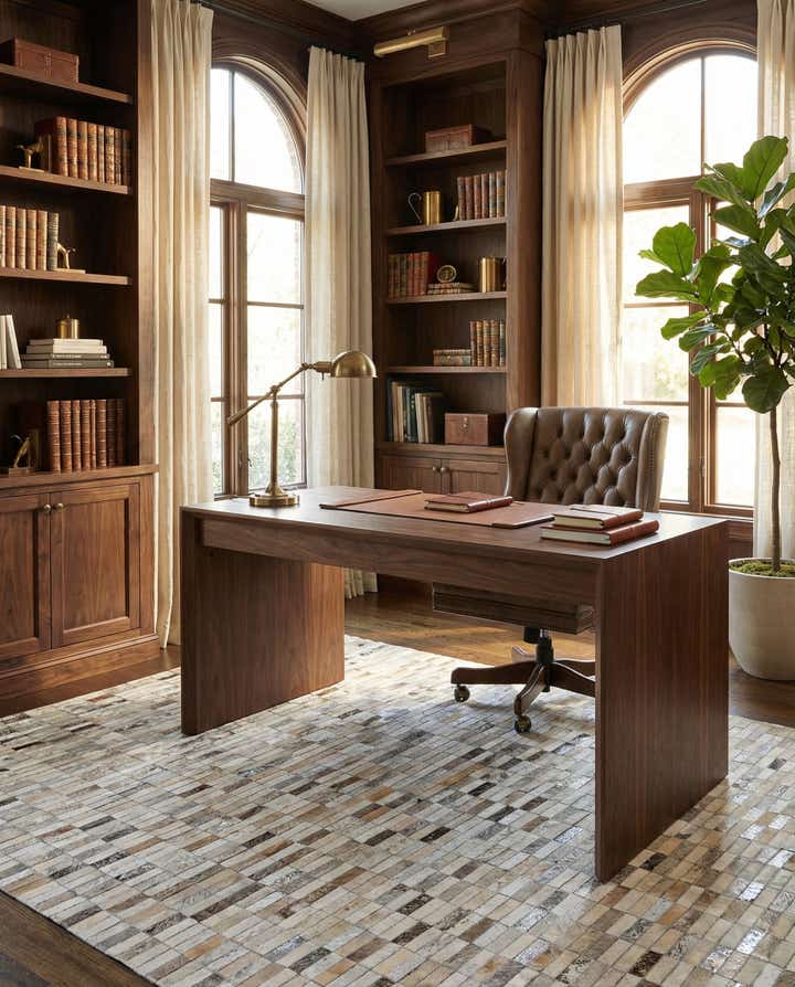 5' 1 x 8' 1 Cowhide - Patchwork Rug