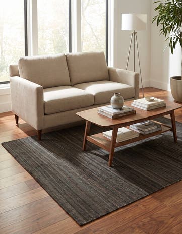 4' 11 x 6' 4 Hand Woven Kilim Modern Wool Rug
