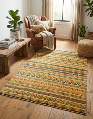 3' 3 x 5' Hand Knotted Modern Ziegler Rug