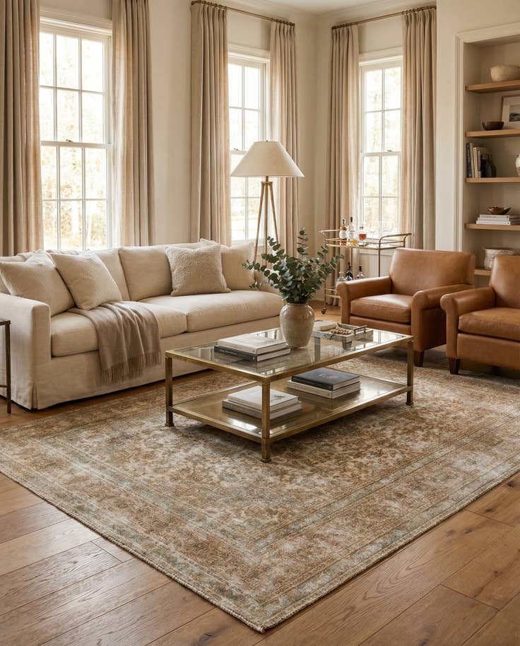 Detail image of 8' x 10' 7 Hand Knotted Ultra Vintage Persian Wool Rug