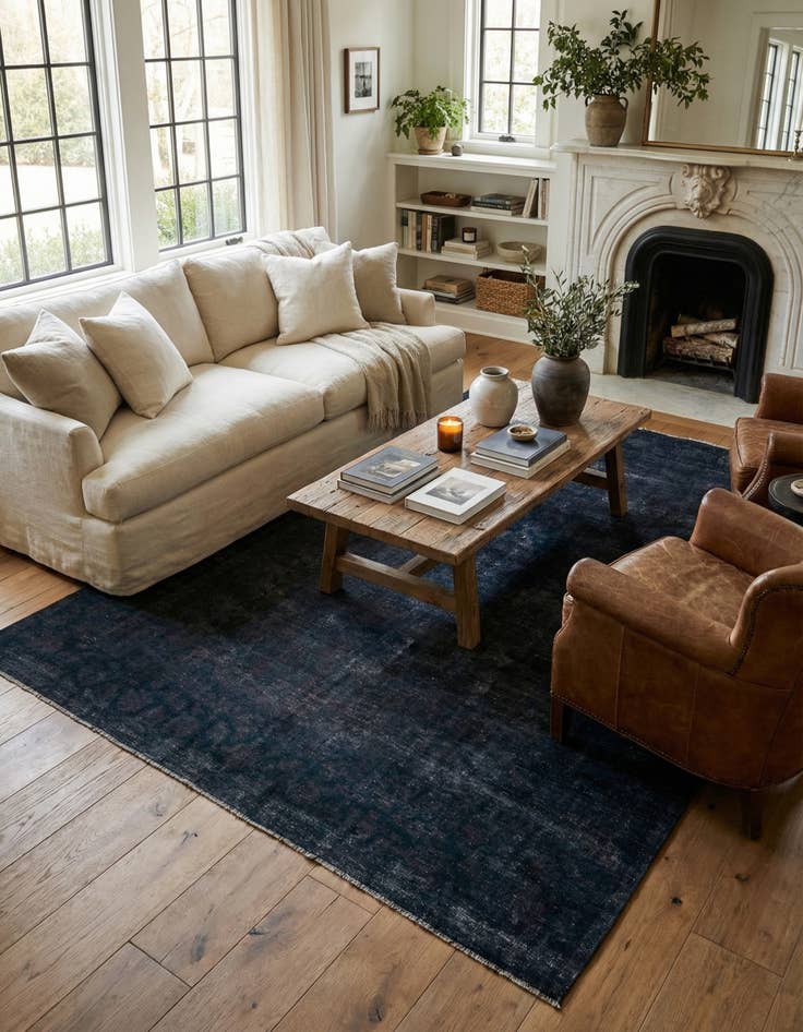 Detail image of 8' 10 x 12' 3  Hand Knotted Ultra Vintage Persian Wool Rug