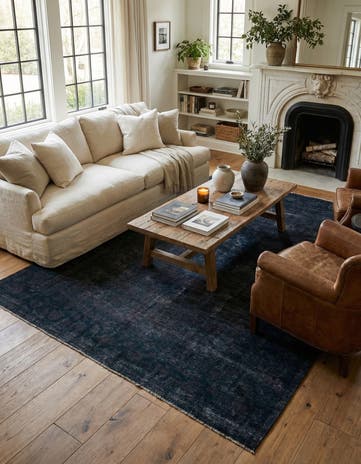 8' 10 x 12' 3 Hand Knotted Ultra Vintage Persian Wool Rug