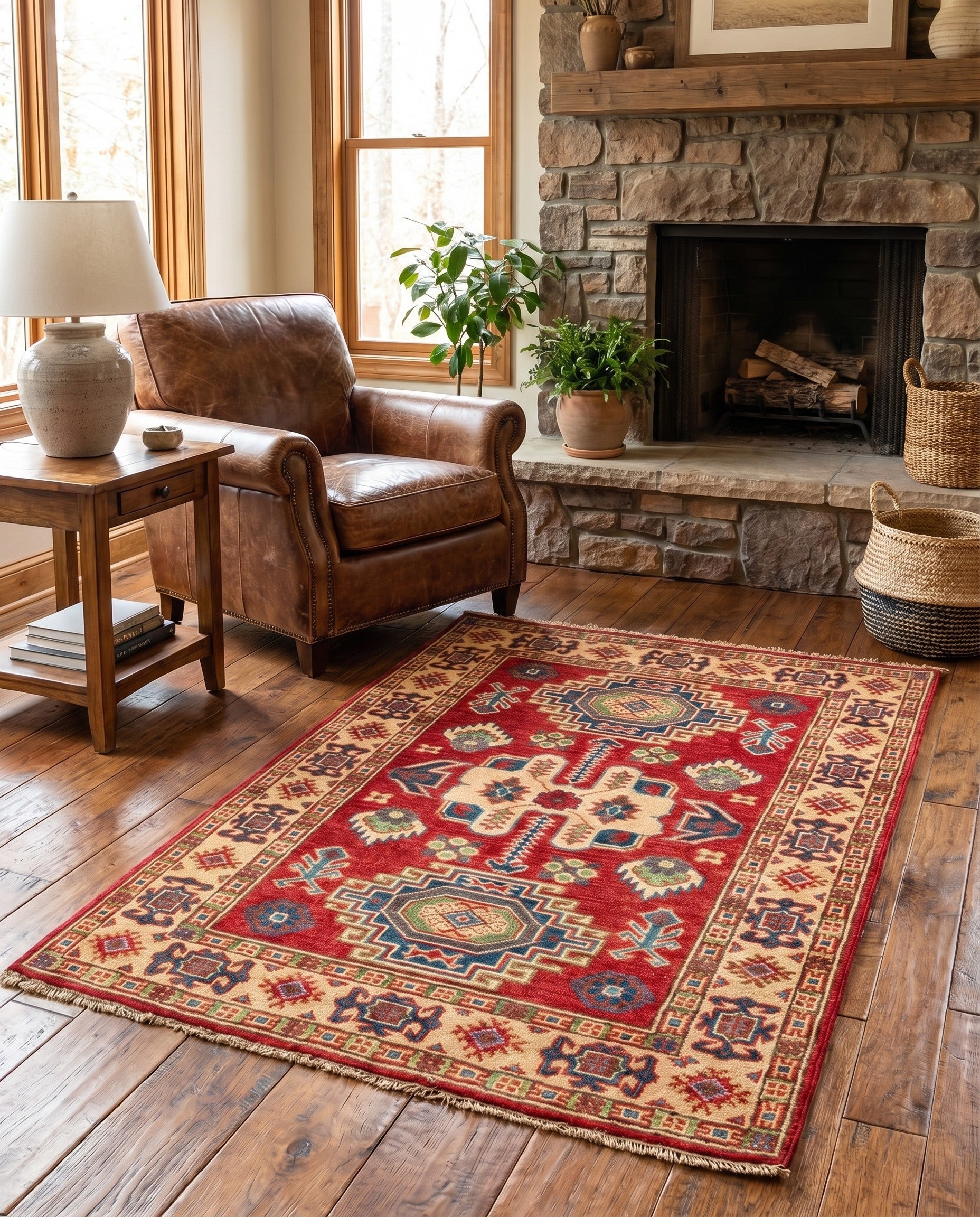 2' 8 x 4' 2 Hand Knotted Kazak Rug