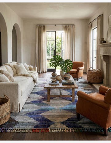 9' 1 x 12' 2 Hand Knotted Moroccan Wool Rug