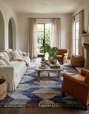 9' 1 x 12' 2 Hand Knotted Moroccan Wool Rug