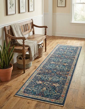 Navy Blue Lola Runner Rug