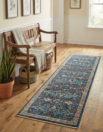 Navy Blue Lola Runner Rug