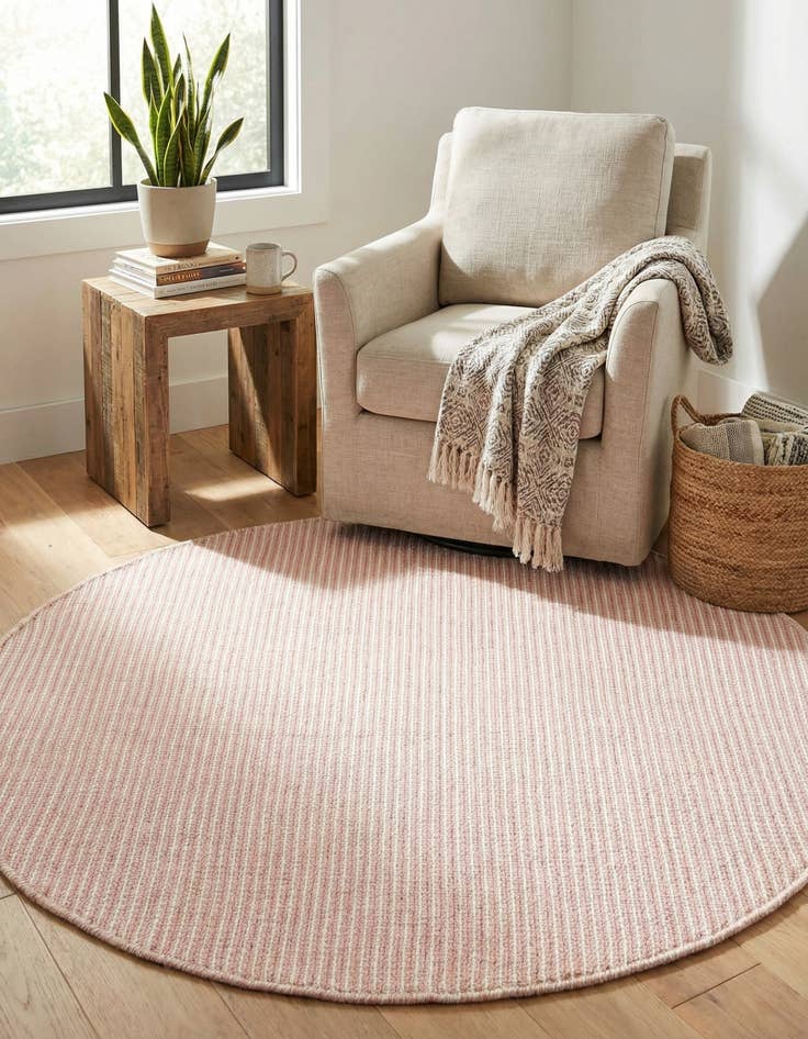 Detail image of  3' 3 x 3' 3  Washable Jill Zarin Palm Springs Indoor / Outdoor Round Rug