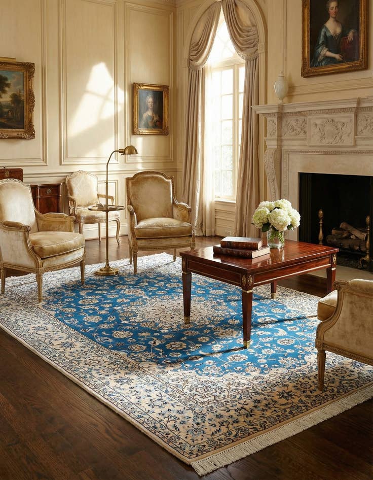 Detail image of 4' 10 x 7' 2 Nain Rug