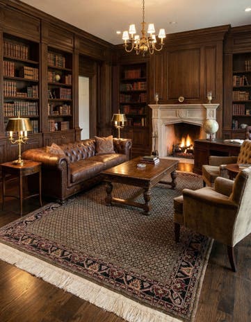 6' 7 x 10' Hand Knotted Bidjar Wool Rug
