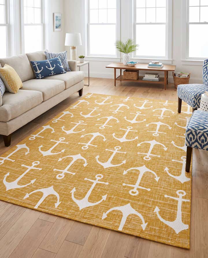 7' x 10' Easy-Clean Coastal Indoor / Outdoor Rug