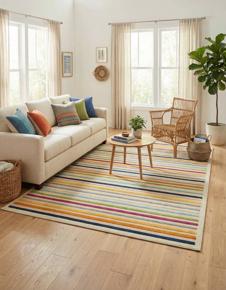 Detail image of 6' x 9' Easy-Clean Aruba Indoor / Outdoor Rug