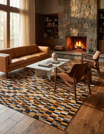 5' x 7' 11 Cowhide - Patchwork Rug