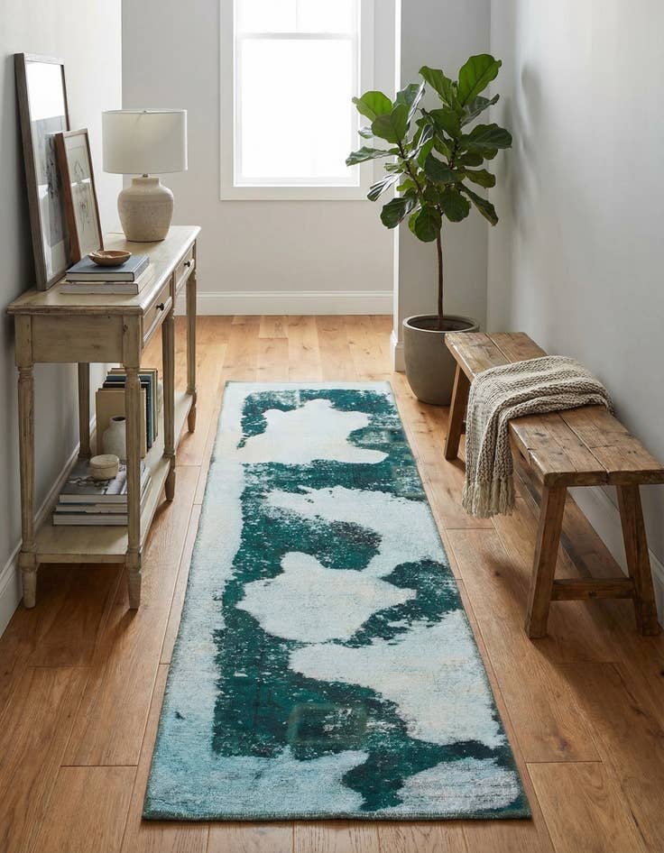 Detail image of 2' 2 x 8' 8  Hand Knotted Ultra Vintage Persian Wool Runner Rug