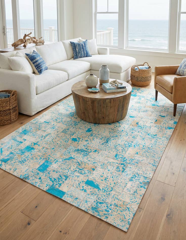 Detail image of 5' 2 x 8' 3 Cowhide Rug