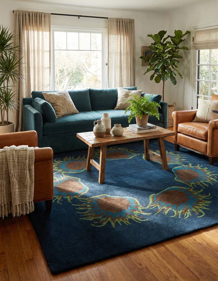 Detail image of 7' 7 x 7' 7 Luna Square Rug