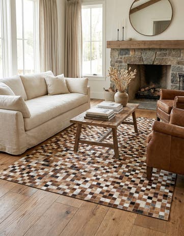 5' 1 x 7' 11 Cowhide Stocks Rug