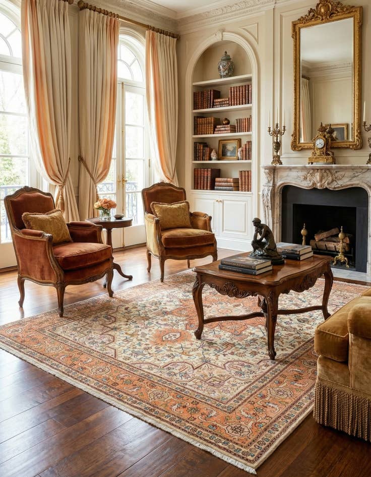 Detail image of 4' 11 x 7' 1 Tabriz Rug