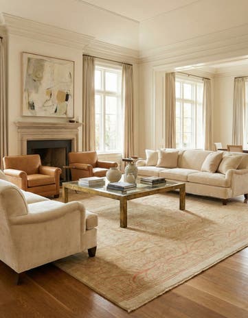 10' 6 x 15' 2 Hand Knotted Oushak Wool Rug
