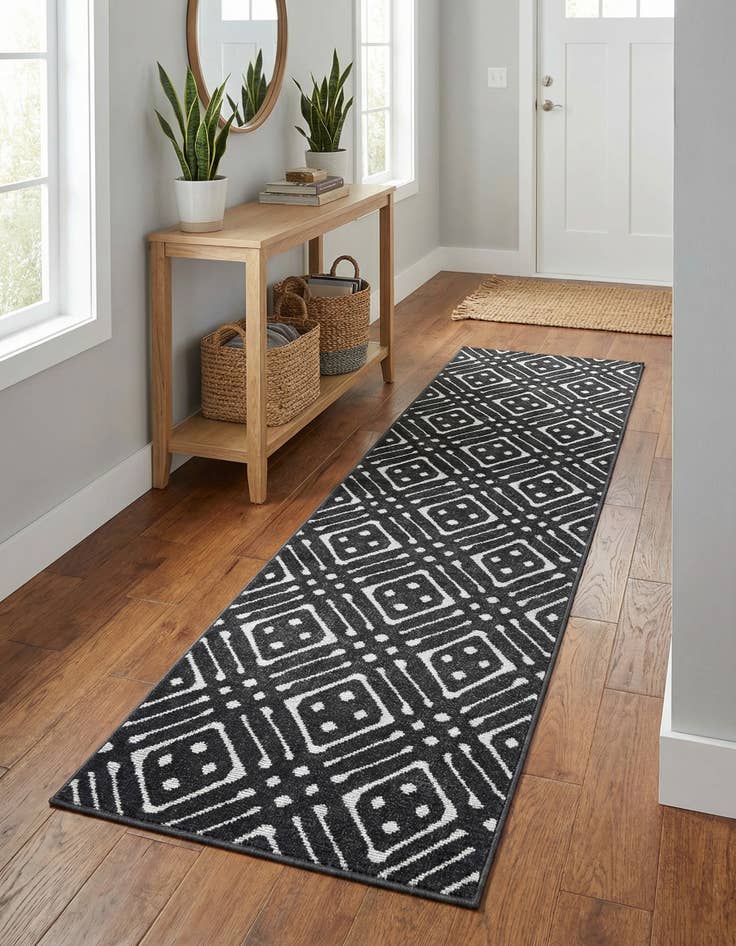 Detail image of 2' x 8'  Washable Sabrina Soto Ella Indoor / Outdoor Runner Rug