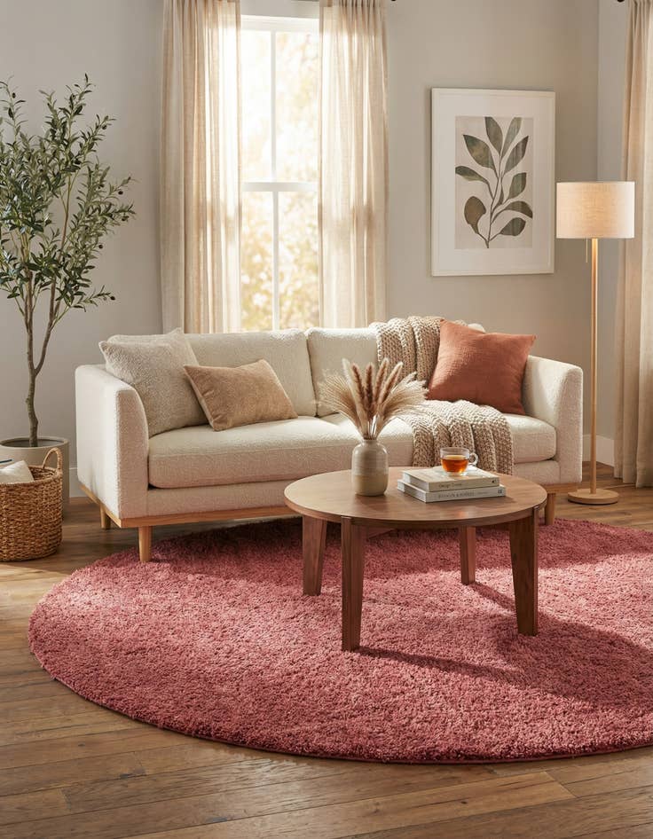 Detail image of 7' x 7' Jill Zarin Shaggy Chic Round Rug