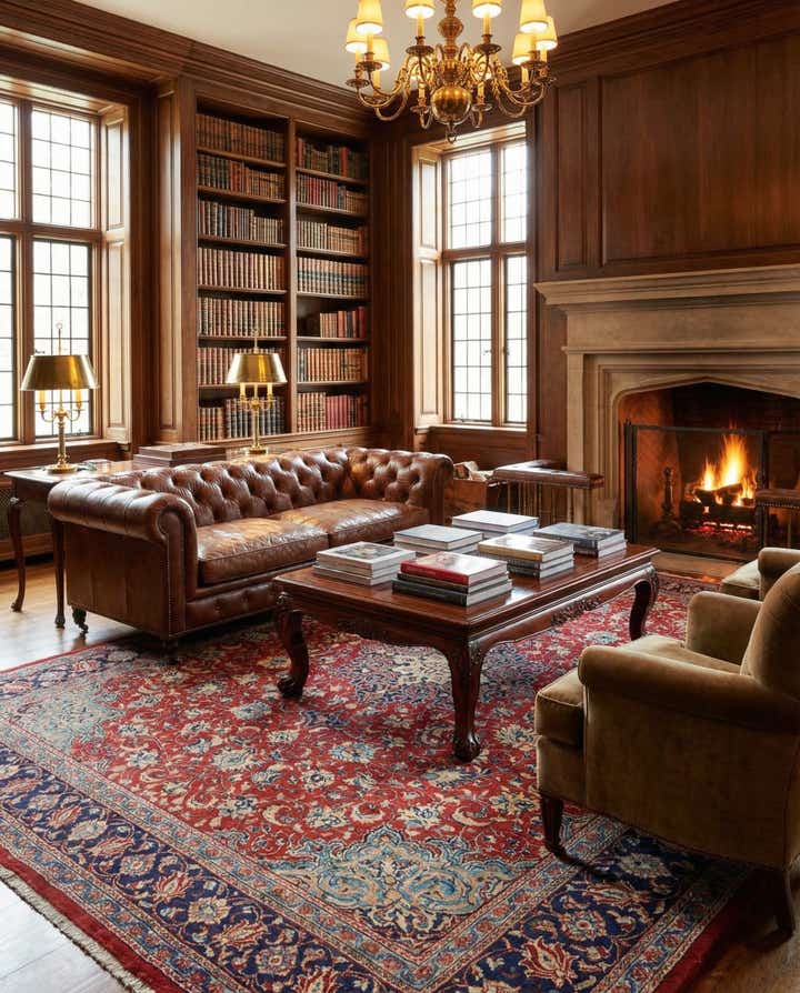 10' x 12' 10 Hand Knotted Sarough Persian Wool Rug