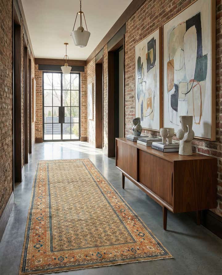 5' 3 x 10' 8 Arak Wool Runner Rug