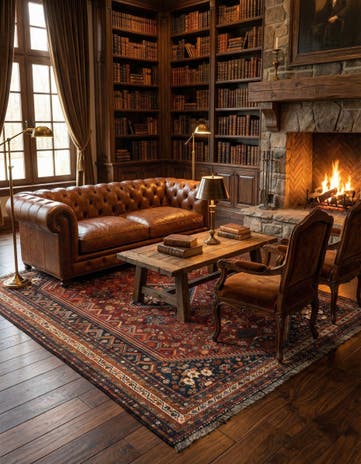 7' 1 x 10' 3 Ghashghai Wool Rug