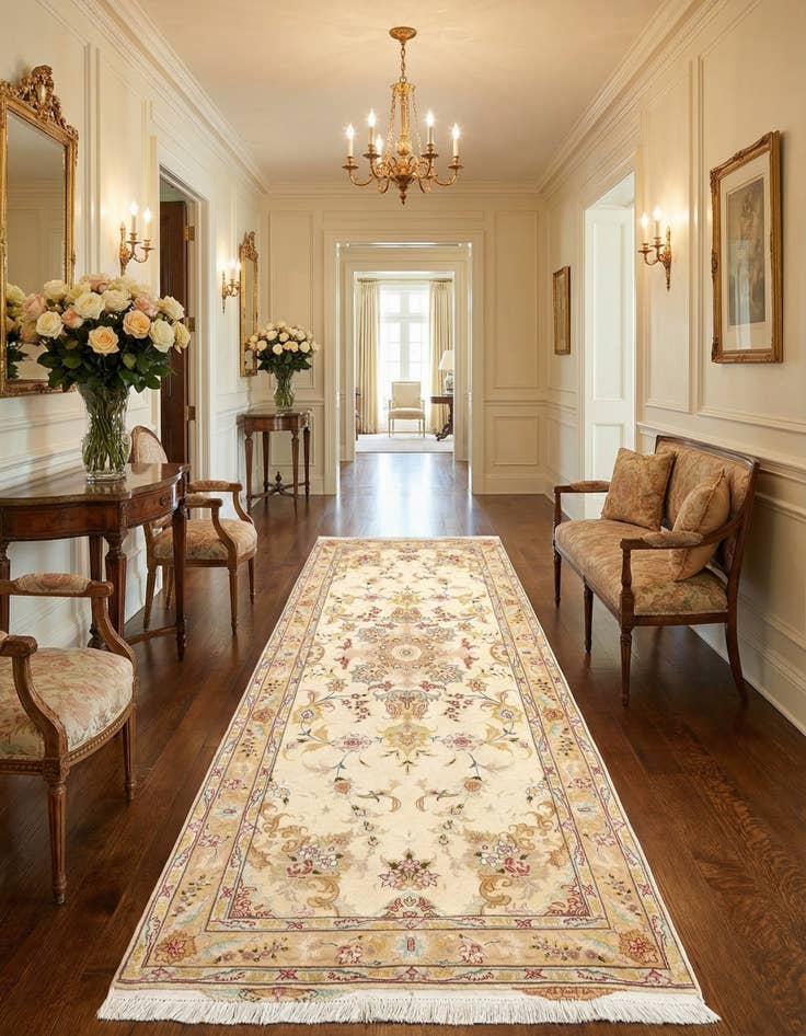 Detail image of 2' 8 x 6' 9 Tabriz Runner Rug