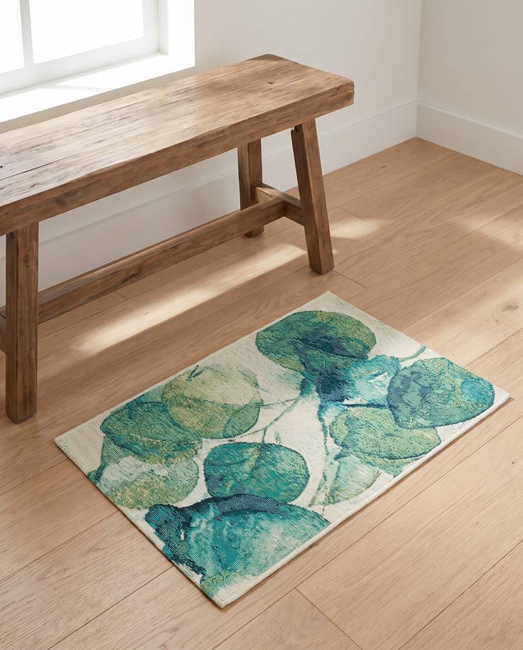 Detail image of 2' x 3' Easy-Clean Botanical Indoor / Outdoor Rug