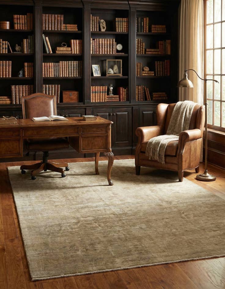 Detail image of 5' 9 x 8' 8  Hand Knotted Over-Dyed Ziegler Rug