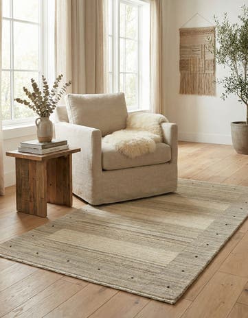 2' 6 x 4' 9 Hand Knotted Tibet Wool Rug