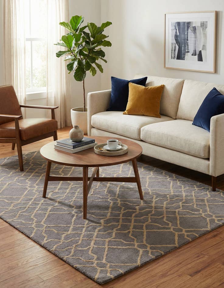 Detail image of 5' x 8' Luna Wool Rug