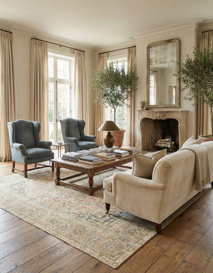 Detail image of 9' 3 x 13'  Hand Knotted Ultra Vintage Persian Wool Rug