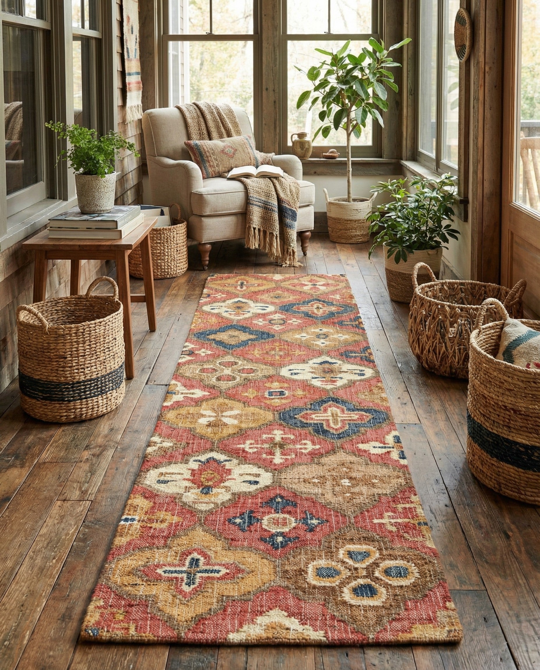 2' 7 x 12' Hand Woven Kala Handwoven Jute Runner Rug
