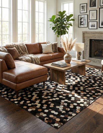 5' x 7' 11 Cowhide - Patchwork Rug