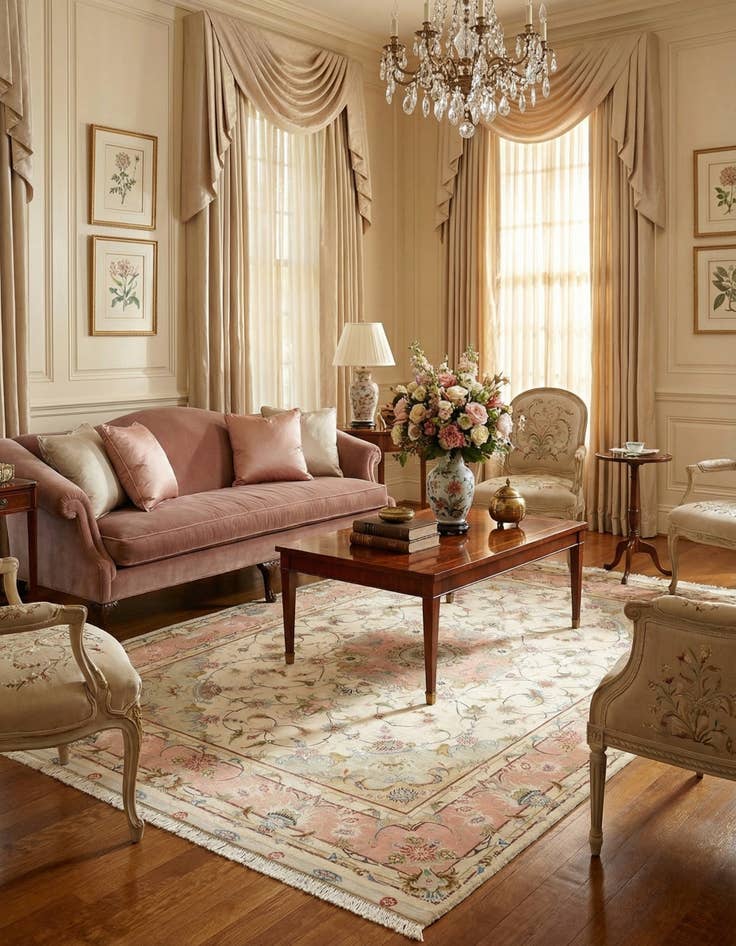 Detail image of 4' 11 x 6' 9 Tabriz Rug